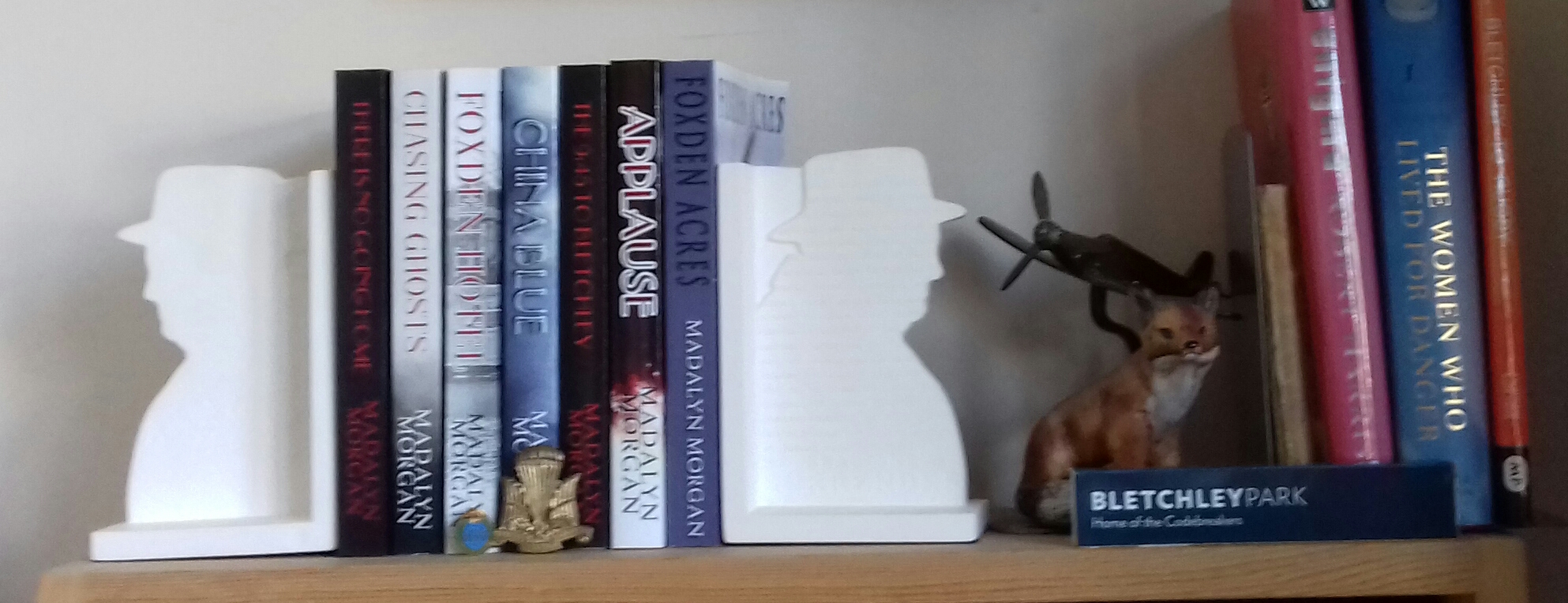 Churchill Bookends Bletchley Park